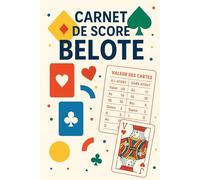 CARNET DE SCORE BELOTE