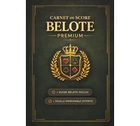 CARNET DE SCORE BELOTE PREMIUM
