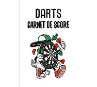 Carnet de score Darts: Carnet de score fléchettes 501, 301, cricket | 15*23cm | 100 fiches