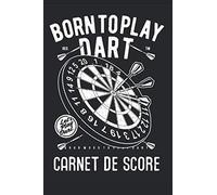 Carnet de score Darts: Carnet de score fléchettes 501, 301, cricket | 15*23cm | 100 fiches