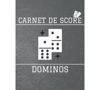 Carnet de Score Dominos: Carnet d'enregistrement de jeu de score de dominos | Cahier d'enregistrement de jeu | Carnet de score | Bloc de pointage Dominos| 8,5" x 11" - 110 pages