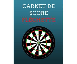 Carnet de Score Flechette: 100 feuilles de score à remplir - format a5 - 15cm x 23cm