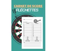 carnet de score fléchettes: cahier de notes score jeu darts/activités en équipe/famille/groupe