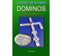 CARNET DE SCORE POUR JEU DE DOMINOS: POUR LE 5 PARTOUT