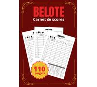 Carnet de scores Belote