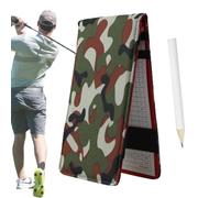 Carnet de scores de golf - Carnet de notes de golf en tissu Oxford, suivi de jeu portable | Livre de records de jardin de Club, Durable, imperméable et résistant à l'usure, comprend un crayon, accesso