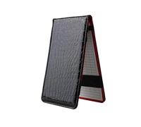 Carnet de scores de golf - Motif crocodile PU | Porte-carte de score de golf en cuir synthétique avec 2 cartes de score | Carnet de notes pour golfeurs, hommes et femmes, fonction d'amélioration de la