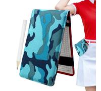 Carnet de scores de poche de golf - Design tissu Oxford, stylo inclus | Carnet de notes de golf | Carnet de scores de camouflage, carte de score de club, gadget de sports d'extérieur pour hommes et