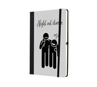 Carnet de scrapbooking fantaisie « Night Out Stories » en papier ligné A5 - Idée amusante pour les amis et la famille (note-ha23-nightstories)