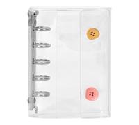 Carnet de Stockage d'Autocollants, Album à Autocollants, Carnet Transparent Ésthétique pour Scrapbooking Planificateur Déco Voyage École