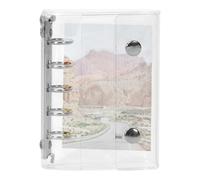 Carnet de Stockage d'Autocollants | Album Réutilisable Organisateur de Stickers - Carnet Transparent Ésthétique pour Scrapbooking Planificateur Déco Voyage École