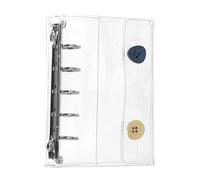 Carnet de Stockage d'Autocollants - Album Réutilisable Organisateur de Stickers,Carnet Transparent Ésthétique pour Scrapbooking Planificateur Déco Voyage École