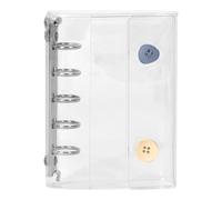 Carnet de Stockage d'Autocollants | Organisateur Réutilisable pour Collection | Carnet Transparent Ésthétique pour Scrapbooking Planificateur Déco Voyage École