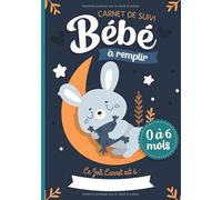 Carnet de Suivi Bébé à remplir 0 à 6 mois: Cahier tout en un pour un suivi quotidien de bébé de son allaitement, de son sommeil et de sa santé | cadeau idéal future maman