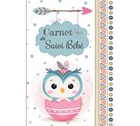Carnet de Suivi Bébé: Journal de bord - Cahier de suivi maternel - Idéal pour bébé à partir de 4 mois et + (partie diversification alimentaire) - AVEC BONUS - 144 Pages