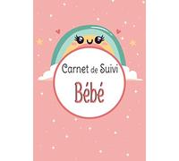 Carnet de suivi bébé: Journal de bord de bébé │ 90 jours │ Pages de suivi jour et nuit (allaitement/biberons, couches, siestes, soins, bains) , pages ... de vaccination │185 pages 17,78 cm x 25,40 cm