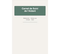 Carnet de Suivi de l'Aidant: Médicaments, Rendez-vous, Contacts et Notes - 52 semaines de suivi pour accompagner un proche au quotidien