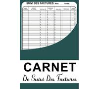 Carnet de suivi des factures: un suivi financier familial pour mieux gérer les finances, les dépenses, le suivi du budget/dépenses, mensuellement... ... les dépenses avec ce planificateur financier.