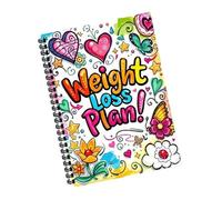 Carnet de suivi des progrès pour la gestion du poids, y compris les graphiques de régime, l'exercice et la réussite