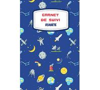 Carnet de suivi diabète: Carnet de suivi de la glycémie pour enfant | Autosurveillance glycémique sur 1 an | 6" x 9", petit format