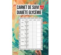 Carnet de Suivi Diabète Glycémie: Utilisez ce Journal de Suivi de la Glycémie pour Enregistrer et Suivre Attentivement votre Glycémie pendant une ... Un Suivi Complet et Précis sur 104 Semaines
