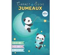 Carnet de suivi Jumeaux: Cahier tout en un à compléter : journal de bord quotidien 1er âge + suivi de santé - Édition spéciale JUMEAUX - Cadeau idéal pour futur parent - 130 Pages avec des BONUS