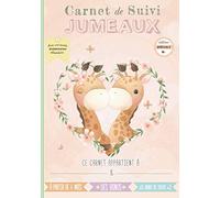 Carnet de suivi jumeaux: Cahier tout en un à compléter : journal de bord quotidien 2ème âge (partie diversification alimentaire) + suivi de santé - ... pour futur parent - 132 Pages avec des BONUS