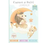 Carnet de suivi Jumeaux: Cahier tout en un à compléter : journal de bord quotidien 2ème âge (partie diversification alimentaire) + suivi de santé - ... pour futur parent - 132 Pages avec des BONUS