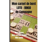 Carnet de suivi loto bingo : loto de campagne : bingo : carnet de bord cartons de loto : loterie: Idée de cadeau : cahier loto : bingo : jeu de boules : bingo de jeu traditionnel