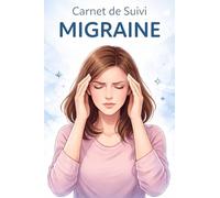 Carnet de suivi Migraine: Journal de suivi des crises de migraines chroniques à remplir - Localisation, intensité, causes et solutions de soulagement - 100 Fiches structurées