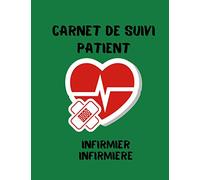 Carnet de Suivi Patient - INFIRMIER / INFIRMIERE: Cahier à remplir par l’infirmier libéral ou infirmière libérale lors de sa tournées à domicile - Tableau mensuel avec actes pré-remplies - Format A4