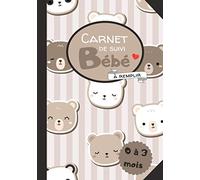 Carnet de Suivi pour Bébé: Outil complet et indispensable pour suivre en détail les journées de votre bébé après l'accouchement. Idée cadeau. Souvenir.