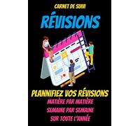 Carnet de suivi REVISIONS-agenda etudiant scolaire-reviser le bac-concours infirmier-planning de revision-bep comptabilité: concours fonction ... générale concours-droit public concours