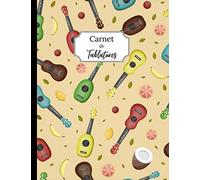 Carnet de tablatures ukulélé: 120 pages de tablatures vierges | Sommaire intégré + accords principaux + Diagrammes du manche + Pages de notes | Format A4, pages numérotées