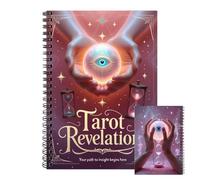 Carnet de tarot | Organiseur A5 pour la programmation et le suivi - Livre d'exercices de tarot de cinquante pages pour hommes, bureau, débutants, Halloween, méditation, apprentissage
