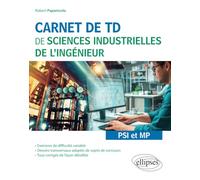 Carnet de TD de sciences industrielles de l'ingénieur (SII) - PSI et MP