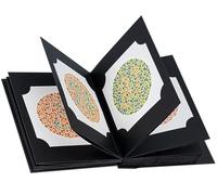 Carnet de test Ishihara, tableau de test de aveugle couleur avec 38 plaques, livre de test de vision couleur, distinction entre les patients daltoniens, chiffres cachés et conception de catégorie pour