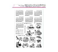 Carnet De Timbres, De Calendrier, Le Timbre En Caoutchouc Avec Mousse Set (25 Pièces), Aladdin, Le Tuf, Papier De Scrapbooking