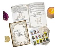 Carnet de travail de tarot - Journal céleste facile à transporter - Carnet d'apprentissage amélioré - Carte de tarot pour suivi rituel de l'énergie - Enregistrement quotidien des exercices - Lecture