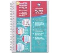 Clairefontaine 141820C Un Carnet de Vocabulaire Koverbook Incolore - 11x17 cm - 100 Pages Lignées avec Marge + 2 Rabats et 4 Languettes Amovibles - Papier Blanc 90 g - Couverture Polypro