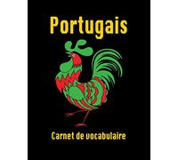 Carnet de Vocabulaire Portugais: Cahier de vocabulaire d’apprentissage de langues à remplir, lignées, idée pour Cadeau, journal, Trois colonnes, 100 pages Format : 21.59 x 27.94 cm