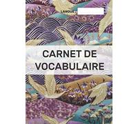 Carnet de Vocabulaire: Pour enregistrer et apprendre de nouveaux mots | A5 |100 pages | 2000 lignes | - deux colonnes de couleurs différentes