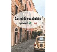 Carnet de vocabulaire spécial italien
