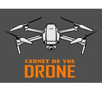 Carnet de Vol Drone: 120 fiches préremplies pour noter vos vols journaliers, format journal de vol pilote | Une idée cadeau personnalisée.