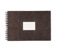 Carnet De Voyage Noir À Spirale Papier Aquarelle 300 G Sur M² Grain Torchon