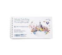 Carnet De Voyage Sm-Lt Spirale 15x28cm Aquarelle 25 Feuilles Microperf 260 G/M²
