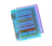 Carnet d'échantillons pour ongles portable pour une sélection précise des couleurs et un affichage client Plateau multicolore