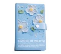 Carnet d'économies d'enveloppe, 11 cm, planificateur budgétaire de 100 jours, carnet de notes pour paiements de factures, gestion de l'argent avec couverture de peinture à l'huile 3D, enveloppe