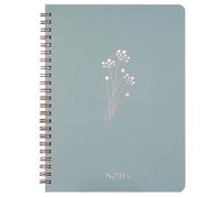 Carnet d'écriture à double spirale, 160 pages, large ligné, 20,3 x 16,5 cm, pour prendre des notes, écrire, journal, journal biblique