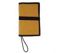Carnet d'écriture rechargeable pour plongée sous-marine avec 50 feuilles imperméables, deux ardoises vierges, poche transparente, cordon élastique et rangement intérieur (jaune)